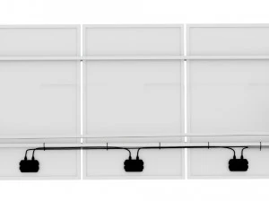 Panneau solaire &eacute;lectrique Modèle 3D