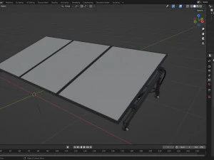 Panneau solaire &eacute;lectrique Modèle 3D
