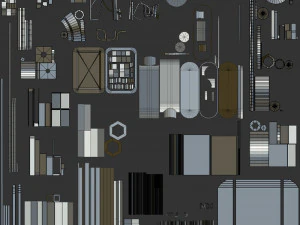 Panneau solaire &eacute;lectrique Modèle 3D