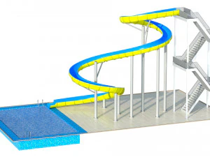 Water Slide 01 3D Model
