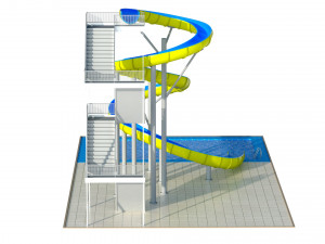 Water Slide 01 3D मॉडल
