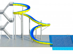 Water Slide 01 3D मॉडल