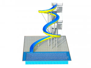 Water Slide 01 3D Model