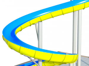 Water Slide 01 3D Model