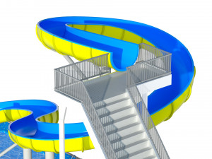 Water Slide 01 3D मॉडल