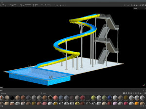 Water Slide 01 3D मॉडल