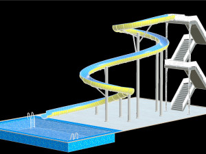 Water Slide 01 3D मॉडल