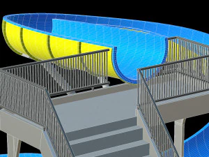 Water Slide 01 3D Model