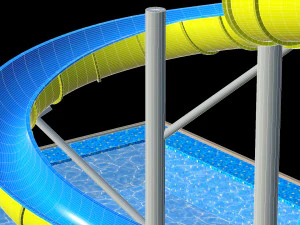 Water Slide 01 3D Model