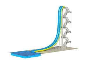 जल स्लाइड 02 3D मॉडल