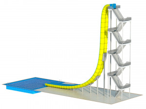 Water Slide 02 3D Model