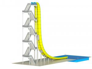 Water Slide 02 3D Model