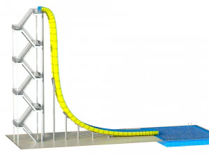 ウォータースライダー02 3Dモデル