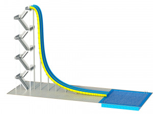Water Slide 02 3D Model