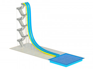 Water Slide 02 3D Model