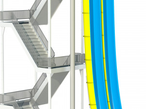 Water Slide 02 3D Model