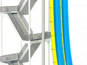 ウォータースライダー02 3Dモデル