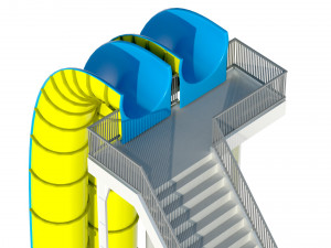 Water Slide 02 3D Model