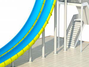 Water Slide 02 3D Model