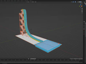 ウォータースライダー02 3Dモデル
