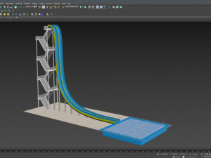 Water Slide 02 3D Model