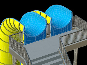 Water Slide 02 3D Model