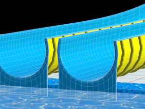 ウォータースライダー02 3Dモデル