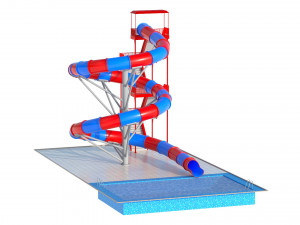 Water Slide 03 Modelo 3D