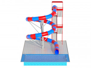 Water Slide 03 Modelo 3D