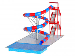Water Slide 03 Modelo 3D