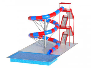 Water Slide 03 3D Model