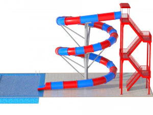 Water Slide 03 3D Model