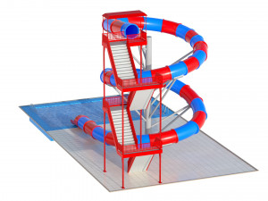 Water Slide 03 Modelo 3D
