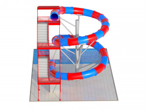 Water Slide 03 Modelo 3D
