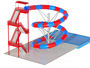 Water Slide 03 Modelo 3D