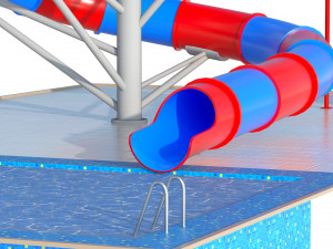 Water Slide 03 Modelo 3D