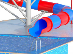 Water Slide 03 3D Model