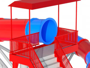 Water Slide 03 3D Model
