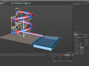 Water Slide 03 3D Model