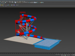 Water Slide 03 Modelo 3D