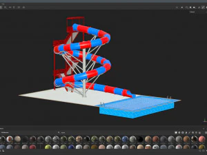 Water Slide 03 3D Model