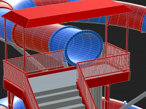Water Slide 03 Modelo 3D