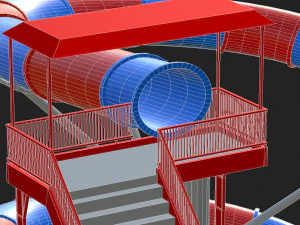 Water Slide 03 3D Model
