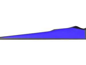 Dive Flippers Blue Modèle 3D