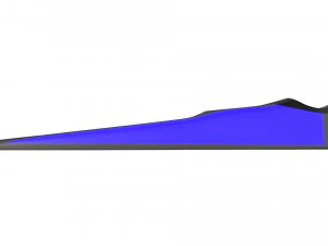 Duikvinnen Blauw 3D Model