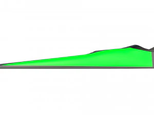 Dive Flippers Green 3D Model