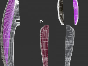 Dive Flippers Pink Model 3D