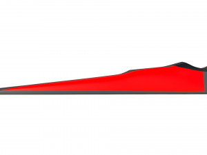 Dive Flippers Red 3D Model