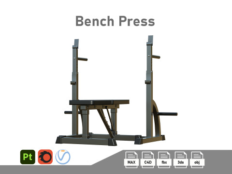 Bench Press 3D Model