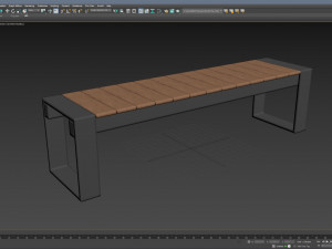 City Bench 01 3Dモデル